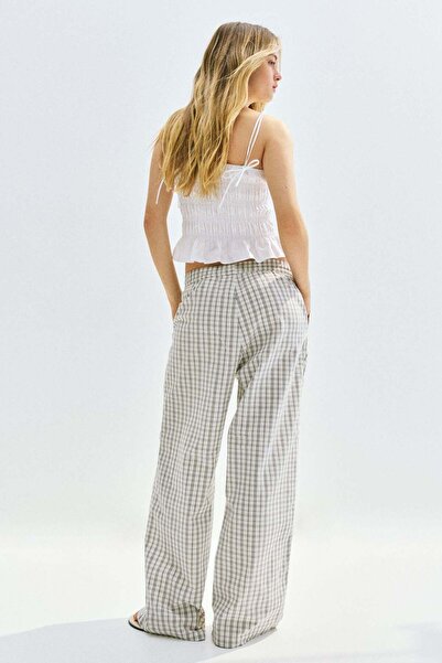 H&M Seersucker drawstring trousers