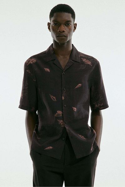 H&M Regular Fit Lyocell-blend resort shirt