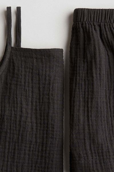 H&M 2-piece cotton strappy top and shorts set