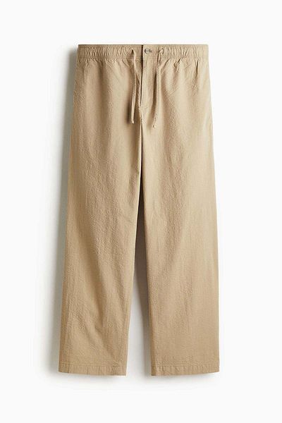 H&M Relaxed Fit Seersucker trousers
