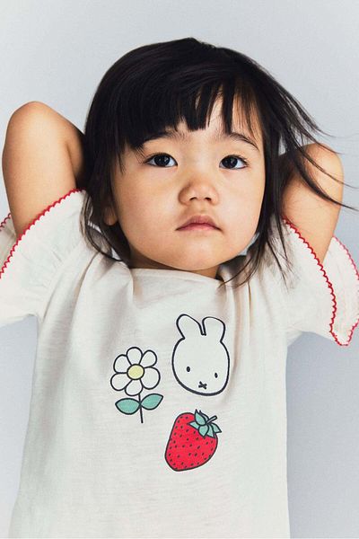 H&M Print-detail cotton top
