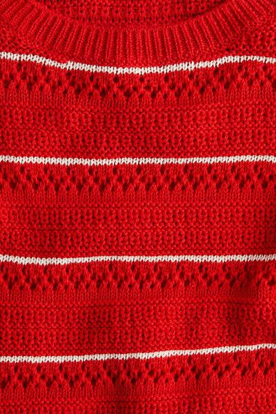 H&M Pointelle-knit cotton jumper