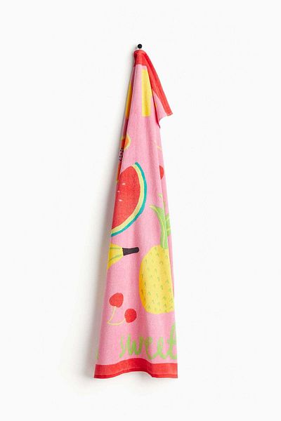 H&M Patterned bath towel