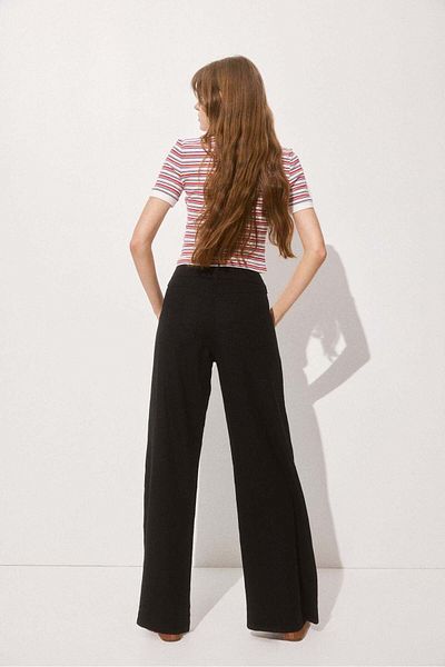 H&M Wide linen-blend trousers