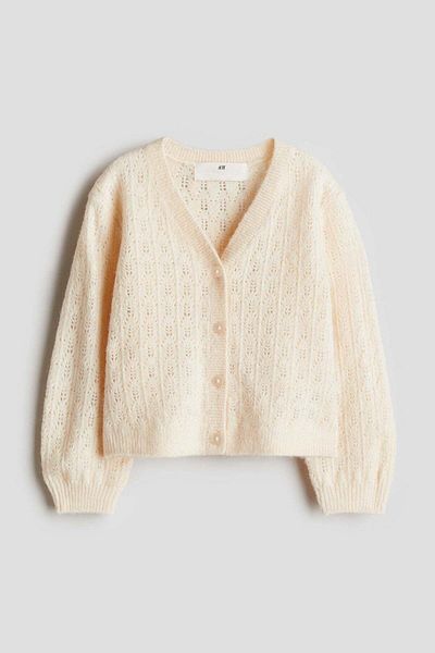 H&M Pointelle-knit Cardigan