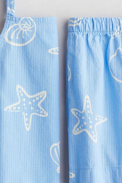 H&M 2-piece cotton strappy top and shorts set