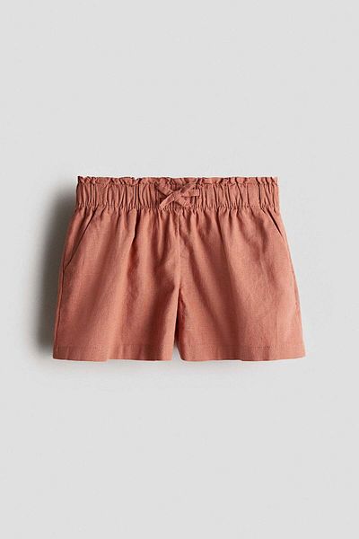 H&M شورت من مزيج الكتان