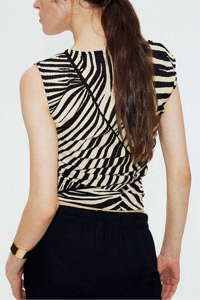 H&M Textured Jersey Top