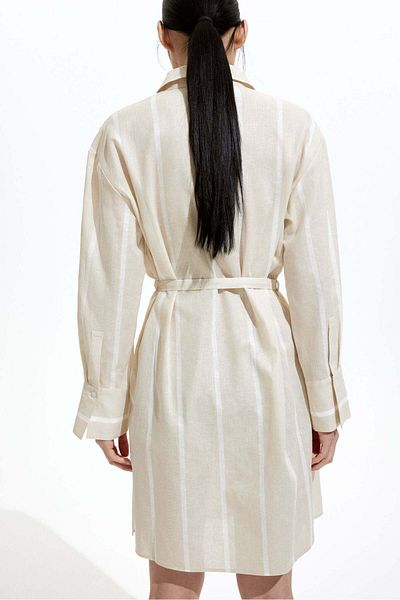 H&M Linen-blend Shirt Dress