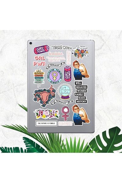 hediyenebak Feminism Sticker Set |   Laptop Agenda Pc Tablet Phone Notebook Sticker Bullet Journal