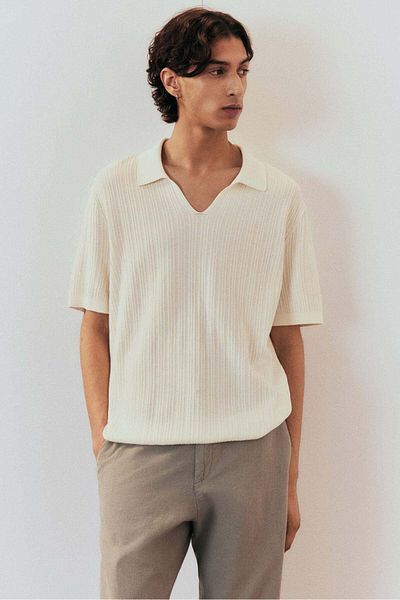 H&M Regular Fit Pima Cotton Polo Shirt