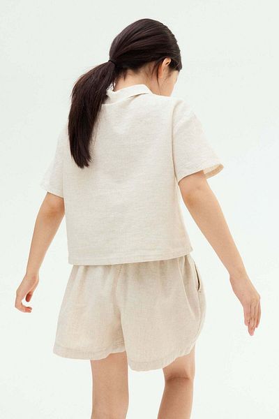 H&M Linen-blend blouse