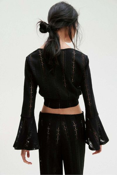 H&M Lace jersey trousers