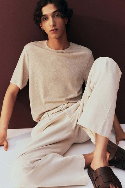 H&M Regular Fit Lyocell-blend T-shirt