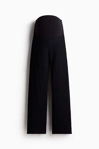 H&M MAMA Textured jersey trousers