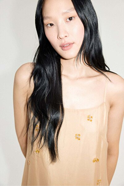 H&M Sheer embellished strappy dress