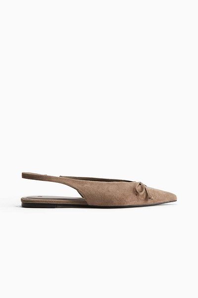 H&M Bow-decorated slingbacks