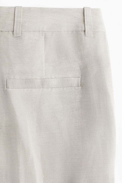 H&M Linen-blend tailored trousers