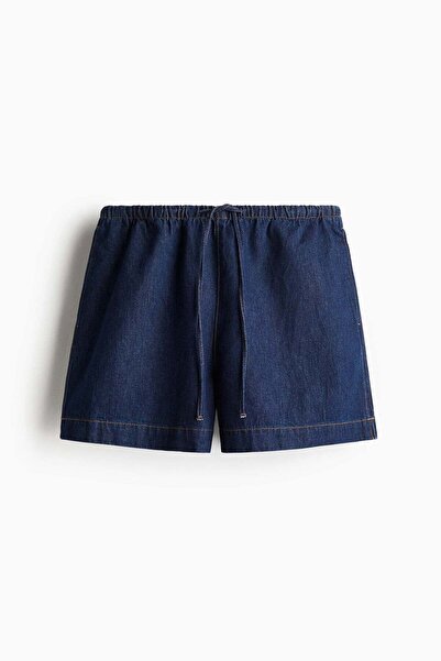 H&M Denim drawstring shorts