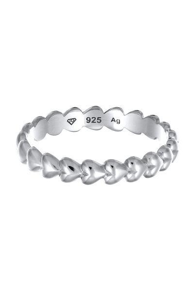 ELLI Ring Ring Damen Herz 925 Sterling Silber Valentinstag