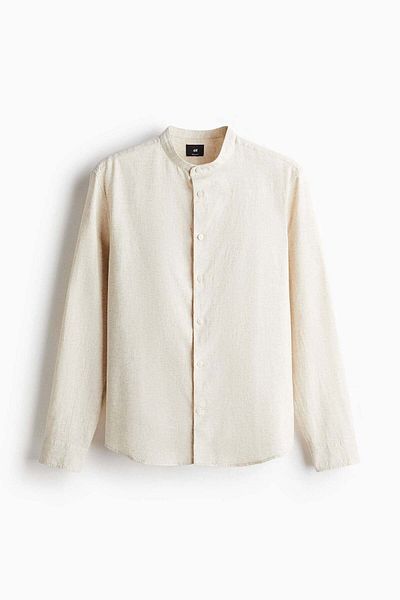 H&M Regular Fit Linen-blend shirt
