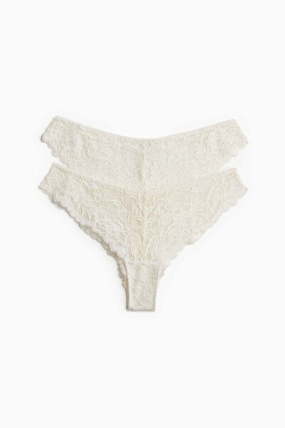 H&M 2-pack lace Brazilian briefs