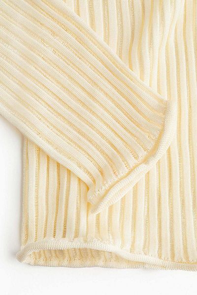 H&M Sheer rib-knit top