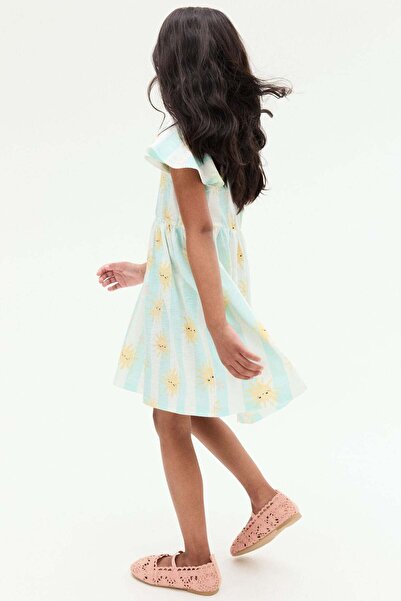 H&M Flutter-sleeved cotton dress