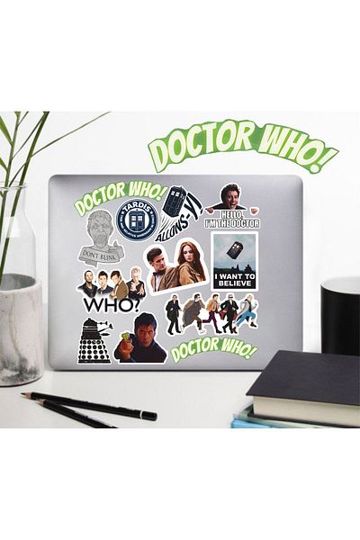 hediyenebak Doctor Who Sticker Set |   Laptop Agenda Pc Tablet Phone Notebook Sticker Bullet Journal