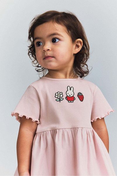 H&M Embroidery-detail cotton dress