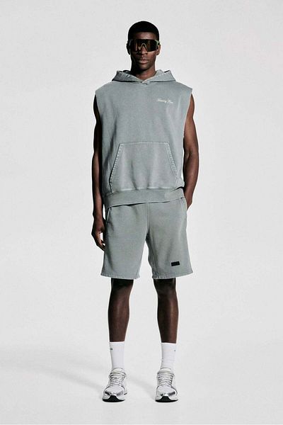 H&M Loose Fit Sleeveless Sports Hoodie