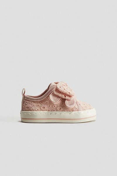 H&M Embroidery-detail canvas trainers