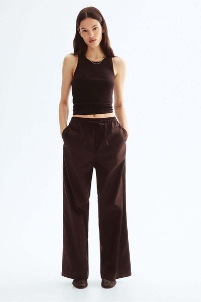 H&M Cotton drawstring trousers