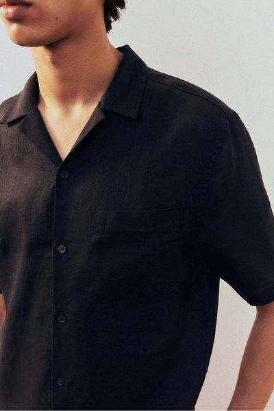 H&M Regular Fit Linen resort shirt