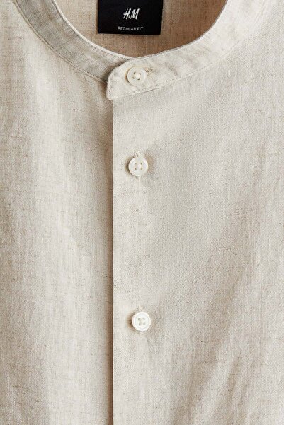 H&M Regular Fit Linen-blend shirt