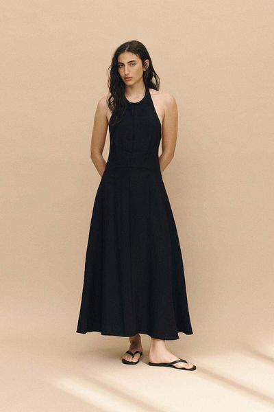 H&M Flared halterneck dress
