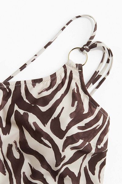 H&M High Leg One-shoulder swimsuit