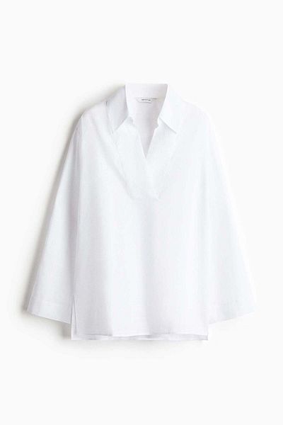 H&M Ramie Popover Shirt