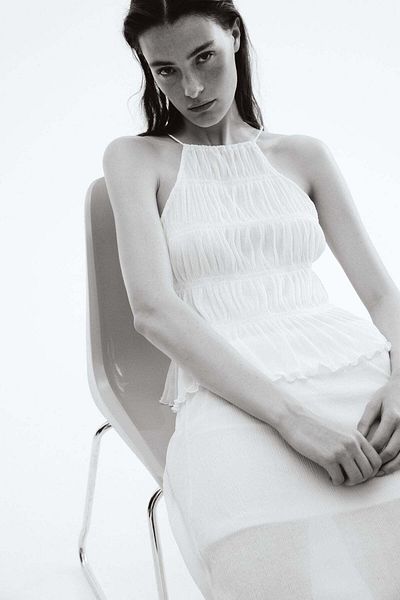 H&M Smocked strappy top