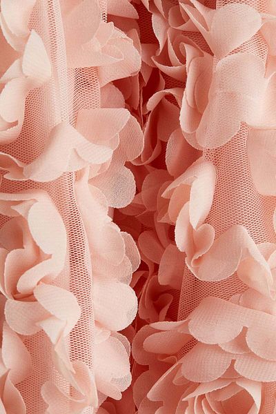 H&M Flower-appliqué Jersey Dress