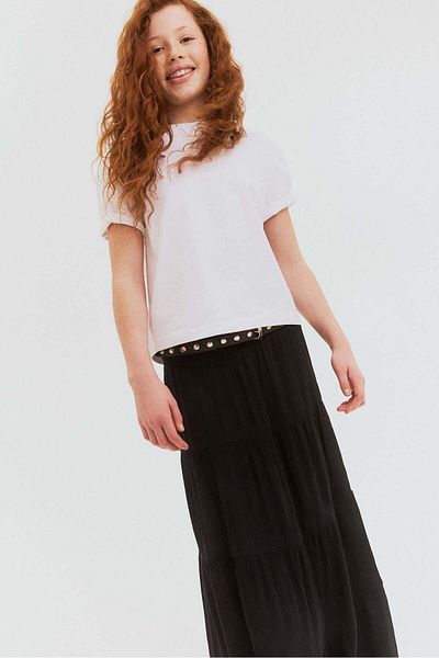 H&M Smocked tiered skirt