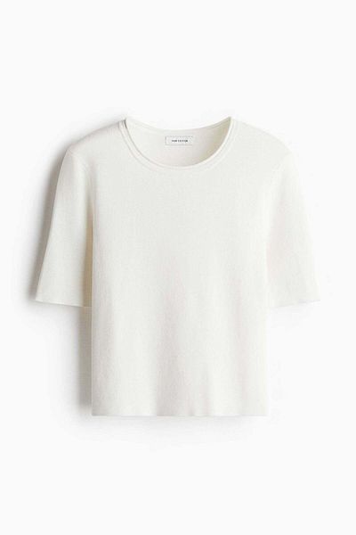 H&M Fine-knit T-shirt