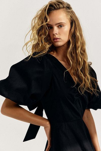 H&M Tie-back puffy dress