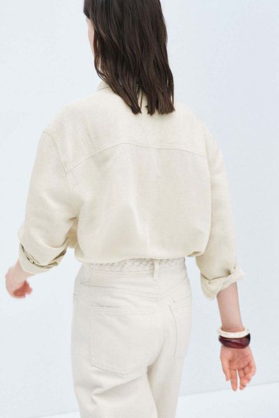 H&M MAMA Before & After Linen-blend shirt