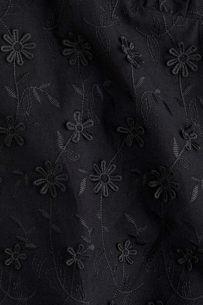 H&M Appliquéd Cotton Dress
