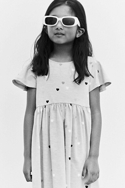 H&M Flutter-sleeved cotton dress