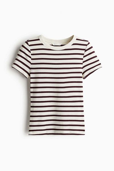 H&M Ribbed T-shirt