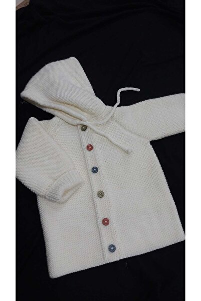 Papatyam El Örgüsü Bebek Hırkası El İşi Bebek Çocuk Örgü Hırka/Kapşonlu Çocuk...