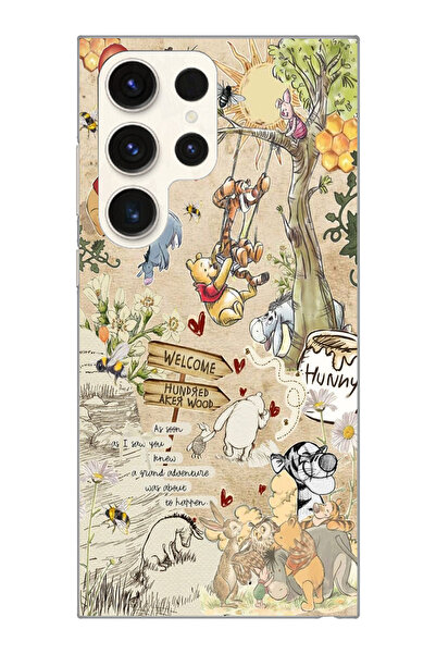 moonset Samsung Galaxy S24 Ultra Uyumlu Winnie The Pooh Kolaj Tasarımlı Baskı...