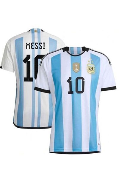 sinmm messi argentina albastru.alb tricou cu mânecă scurtă pentru adulți